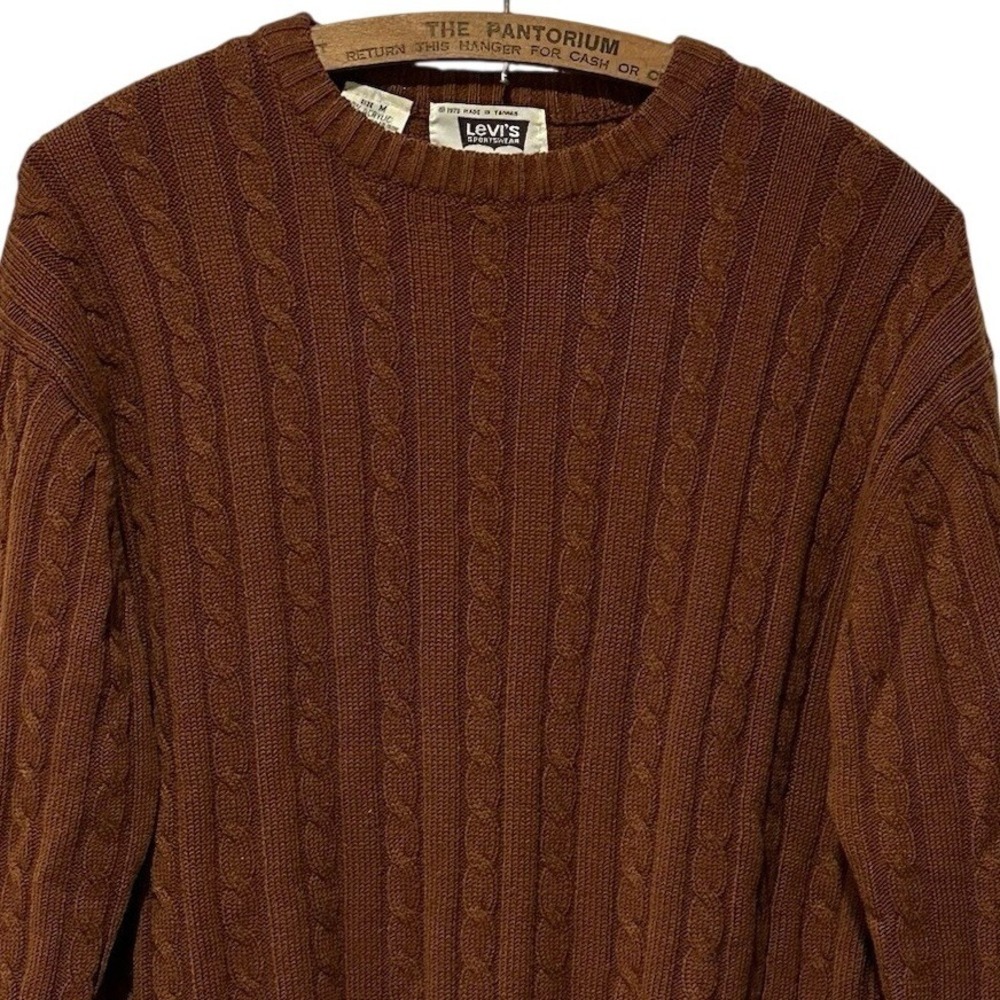 Vintage Levi's Sportswear 1978 Cable Knit Sweater  © 1978‎ MADE IN TAIWAN